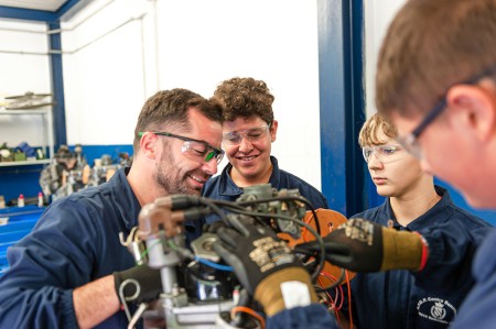 Sistemazione tecnica durante il corso professionale
